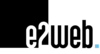 e2web Logo Akzent schwarz blau